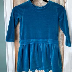 Blue velvet Hanna Andersson dress